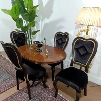 میزوصندلی ناهارخوری غذاخوری ۴نفره چوبی درحدنو
