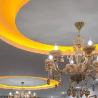 لوستر ۶شاخه کریستالی