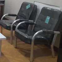 صندلی اداری دسته استیل سالم و تمیز