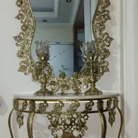 اینه شمعدان برنز