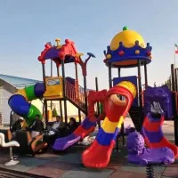 تاب سرسره پارکی باغی کد۳۱۳ گاری زباله برج نوری