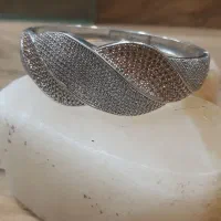 دستبند نقره با آب طلای رادیوم