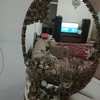 سرویس کامل آینه و شمعدان تمام برنز اصل