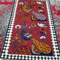 ۷ تخته فرش ۲ متری تصویری تمام پشم آنتیک