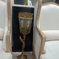 سطل و جا دستمال برنجی