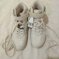 نیم بوت زنانه زارا مدل contrast high top