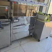 کانتر ذرت.همبرگر زن