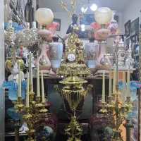 مجسمه آنتیک اروپایی لالیک و برنز