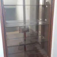 بوفه چوب وشیشه