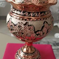 شکلات خوری مسی معرق کاری نو