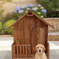 کلبه چوبی ، خانه پت ، خانه سگ و گربه