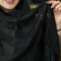 شال و روسری مشکی مزونی