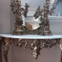 حراج لوازم آینه شمعدان کنسول دوتا آینه وزن 30کیلو