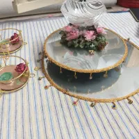 سینی حنا همراه با ۷ عدد ظرف حنا کوچک