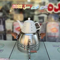 کتری قوری استیل دکاموند شیر دار سماوری طرح ترک