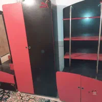 سرویس خواب نوجوان کمد میز آرایش قفسه و تخت