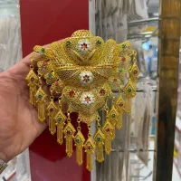 سنجاق آبکاری شده طلا گوشواره جدید طرح طلا