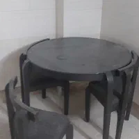 میز نهارخوری کم جا ۴نفره