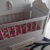 تخت گهواره کودک همراه با تشک