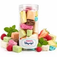 بستنی خشک محصولات فریزدرای ( میوه پفکی )