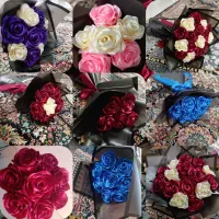 دسته گل روبانی و باکس گل روبانی
