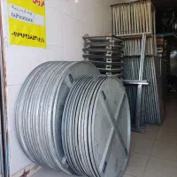 میز آهنی میز کار کارمندی تاشو گالوانیزه       زارع