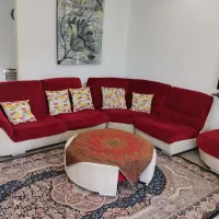 مبل ال شکل زرشکی
