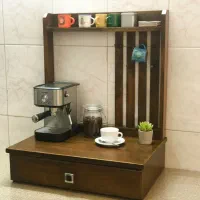 استند قهوه ساز چوبی