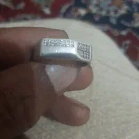 حلقه نقره با نگین برلیان بسیار زیبا فرصت استثنایی