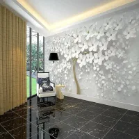 نصب کاغذدیواری و پوستر3D(حرفه‌ای)