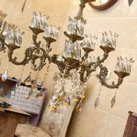 لوستر دوگل بزرگ ۴ شاخه ۸ لامپه (اصل/طوق بزرگ ساده)