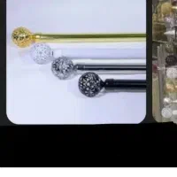 پخش میله پرده پانچ مینیمال پلیسه پارچه