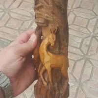 قلیان چوبی طرح آهو