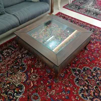 میز چوب گردو روستیک