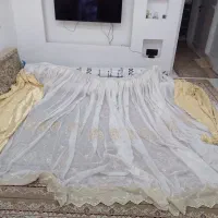 ۴عدد پرده حریر پذیرایی و اتاق تمیز درگاه ۳ونیم متر