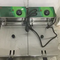 سرخ کن صنعتی برقی  دو لگن نو