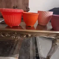 گلدان های کوچک پلاستیکی وسفالی سالم