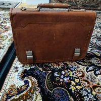 کیف اداری و لپ‌تاپی نو مشکی و قهوه ای