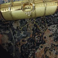 کیف مجلسی طلایی وارداتی