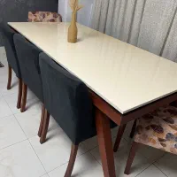 میز ناهارخوری ۸ نفره چوب راش