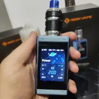 گیک ویپ 200t رنگ آبی با اتومایزر حرفه ای