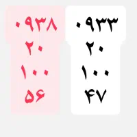 دو عدد سیم کارت ایرانسل رند به قیمت عالی