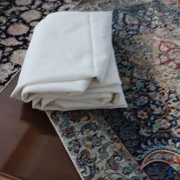 دوعدد پشت پرده با نوار دوزی