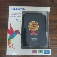 هارد اکسترنال ADATA 1TB مشکی بسیار تمیز کم‌کارکرد