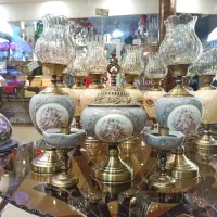 آباژور کنارسالنی دوچینی سفید