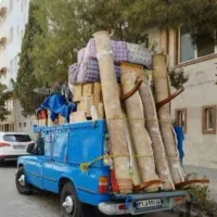 حمل بار با نیسان وانت خاورمسقف (( زرین بار))