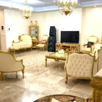 جهیزیه عروس مبلمان ورق طلا کنسول تخت خواب ویترین