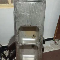 سینک دو قلو عرض50