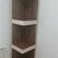 کمد طبقاتی کنج دیواری چوب MDF