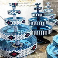 آبنما کاشیکاری سرامیکی بتنی چراغخور کد ۱۹۵
